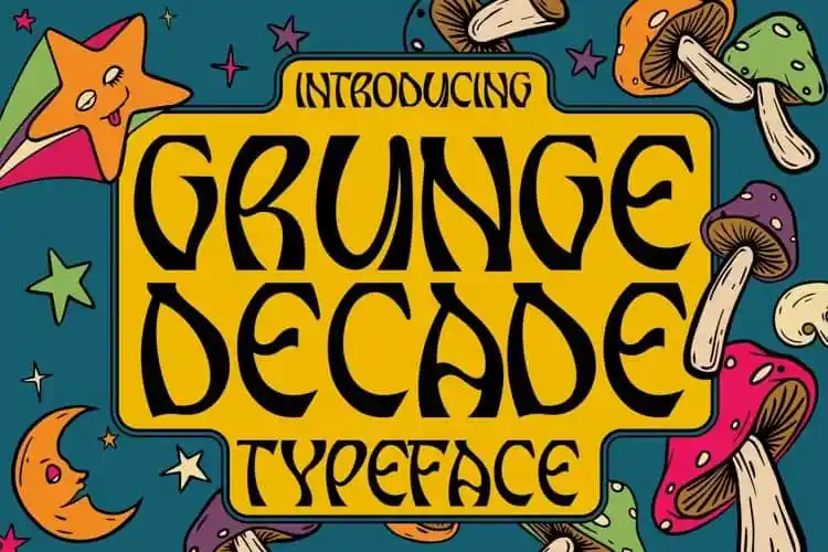 Grunge Decade Display Font