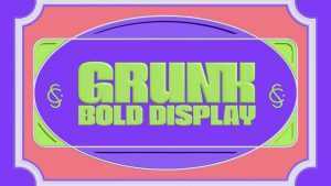 Grunk Bold Display Font › Fontesk