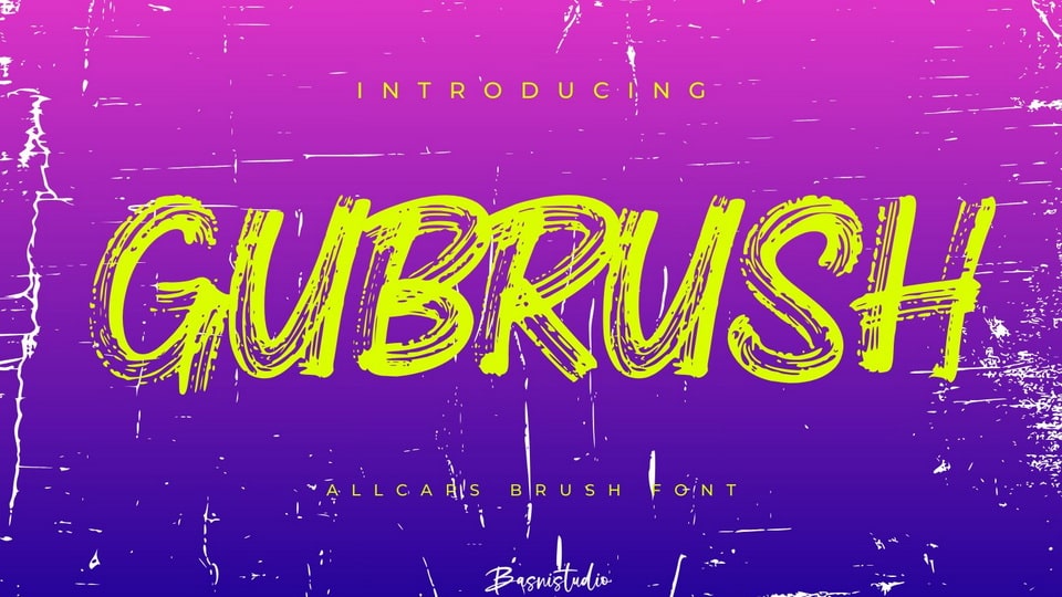 Gubrush Font › Fontesk
