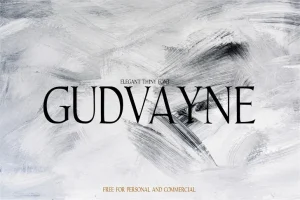 Gudvayne Typeface