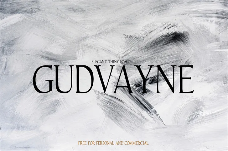 Gudvayne Typeface