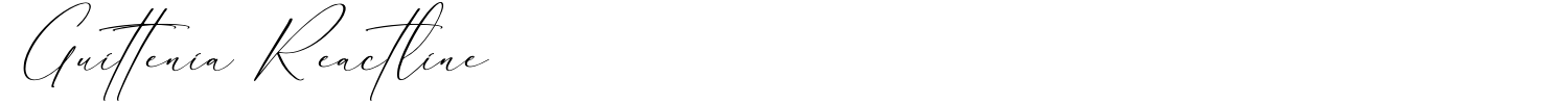 Guittenia Reactline Font - 1001 Free Fonts