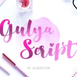 Gulya Script Font - Fonte Grátis Gulya Script Font