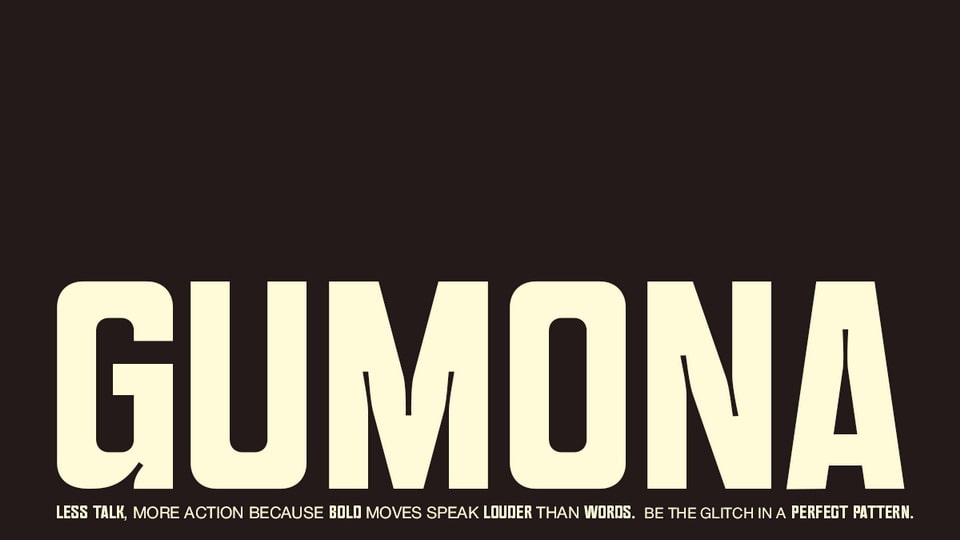 Gumona Font › Fontesk