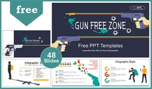 Gun Free Zone PowerPoint Templates