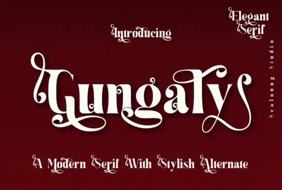 Gungaly Serif Font