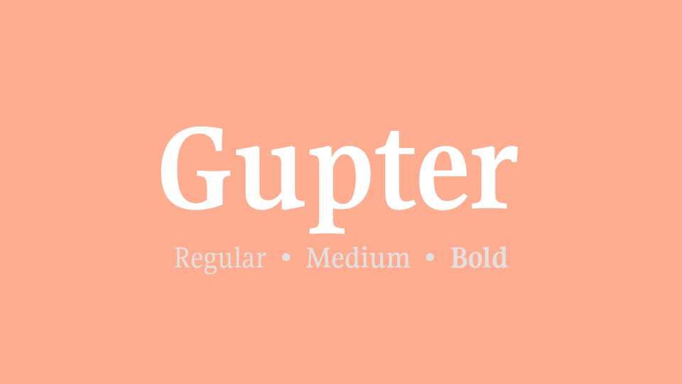 Gupter Font Family › Fontesk