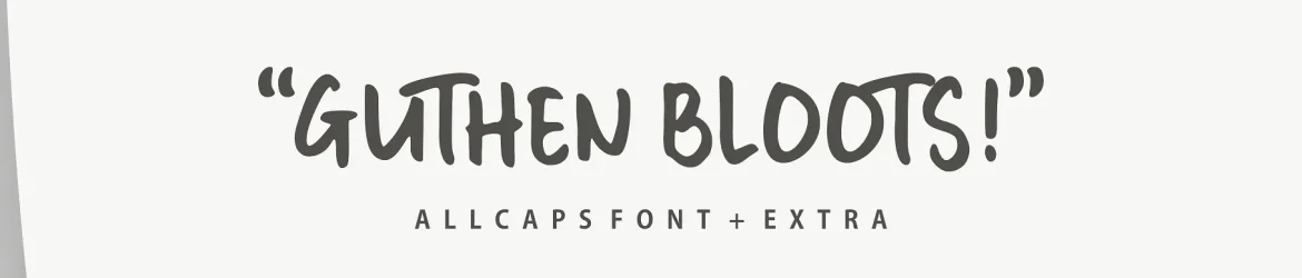 Guthen Bloots Allcaps Font