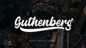 Guthenberg Script Font › Fontesk