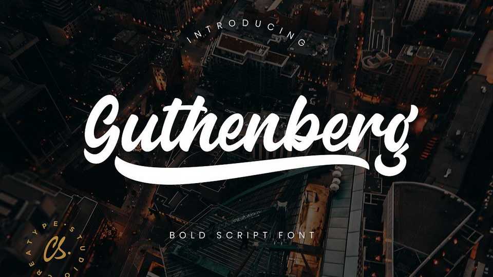 Guthenberg Script Font › Fontesk