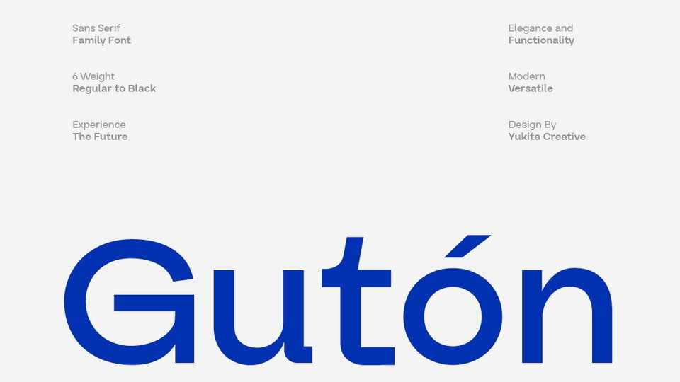 Guton Font Family › Fontesk