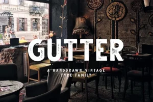 Gutter Handdrawn Sans Font Demo