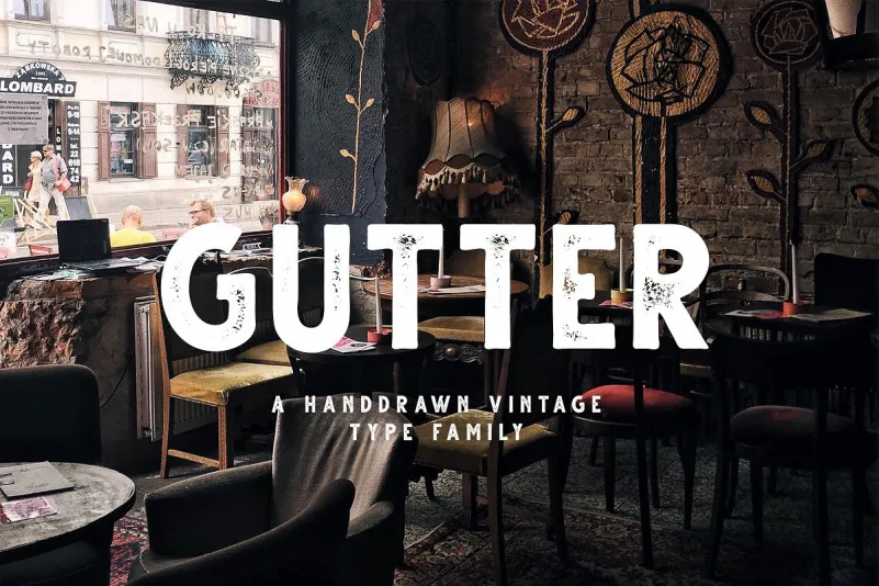 Gutter Handdrawn Sans Font Demo