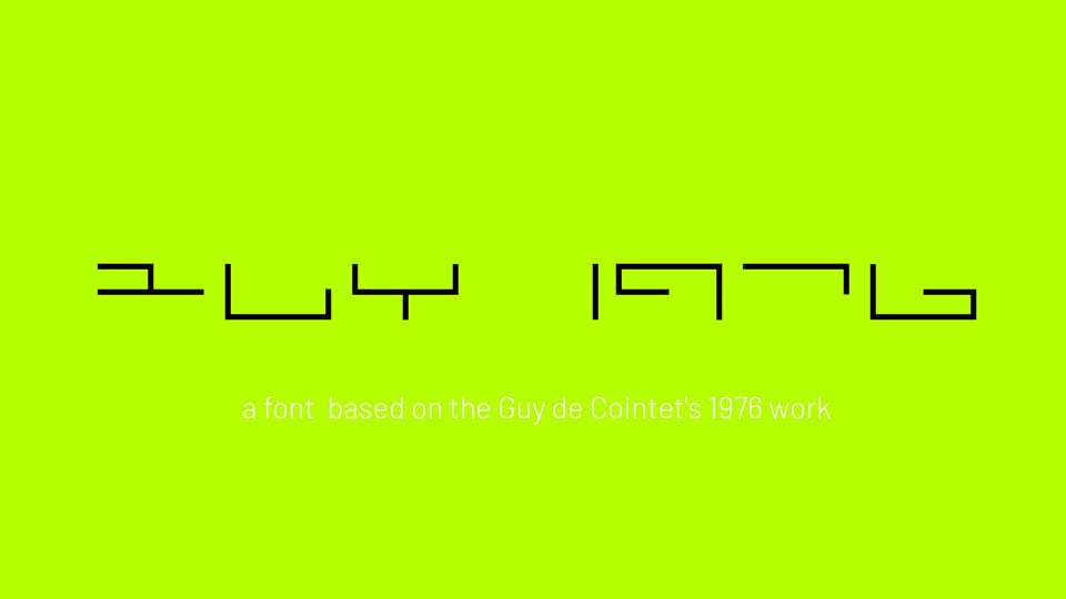 Guy 1976 Font › Fontesk