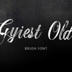 Gyiest Old Brush Font - Fonte Grátis Gyiest Old Brush Font