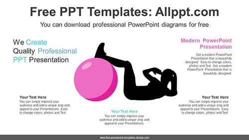 Gym Ball PowerPoint Diagram Template