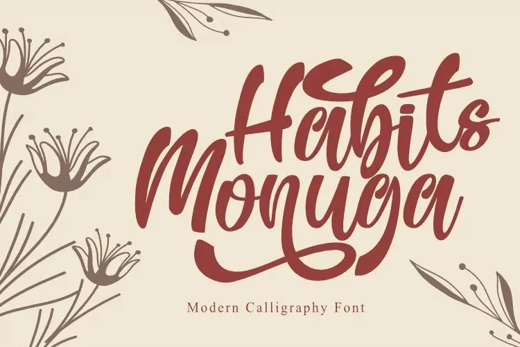 Habits Monuga Font