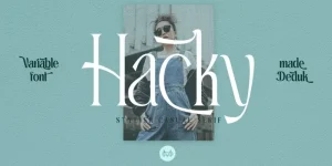 Hacky - Luxury Serif Font Family