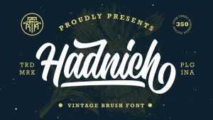 Hadnich Font › Fontesk