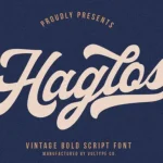 Haglos Bold Script Font