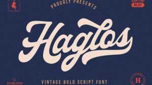 Haglos Script Font › Fontesk