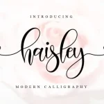 Haisley Calligraphy Font - Fonte Grátis Haisley Calligraphy Font