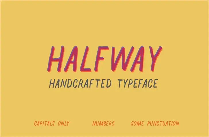 Halfway font