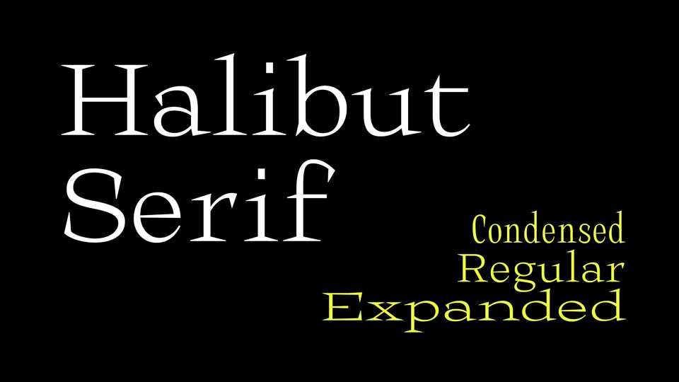 Halibut Serif Font Family › Fontesk