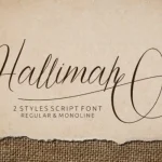 Hallimah Script Font - Fonte Grátis Hallimah Script Font