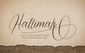 Hallimah Script Font