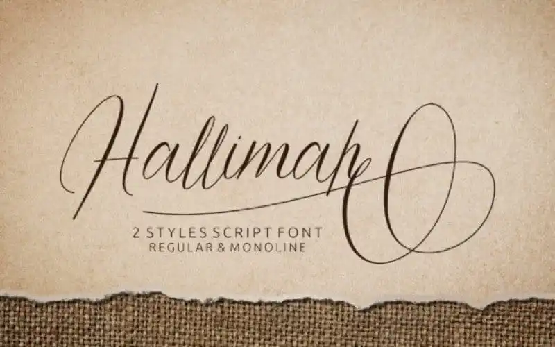 Hallimah Script Font