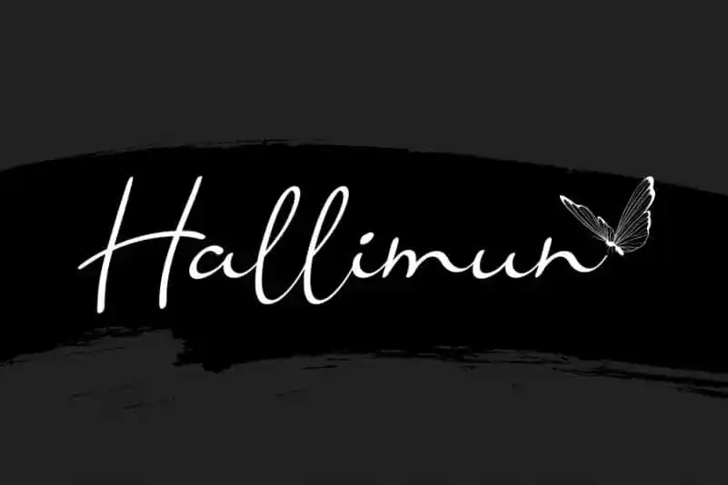 Hallimun Script Font
