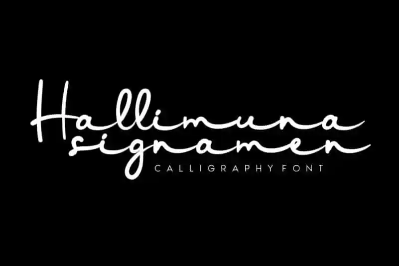 Hallimuna Handwritten Font