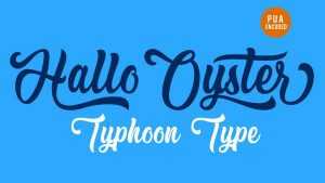 Hallo Oyster Script › Fontesk