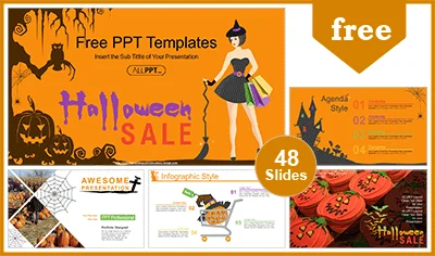 Halloween Big Sale PowerPoint Templates