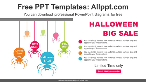 Halloween Big Sale PPT Diagram