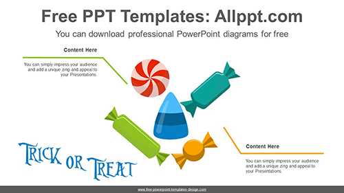 Halloween Candy PowerPoint Diagram