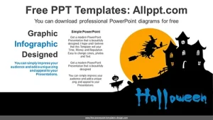 Halloween Witch PowerPoint Diagram