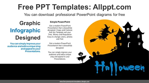 Halloween Witch PowerPoint Diagram
