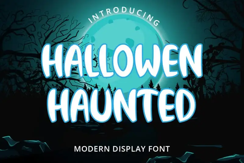 Hallowen Haunted Display Font