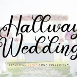Hallway Wedding Font - Fonte Grátis Hallway Wedding Font