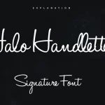 Halo Handletter Font
