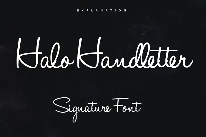 Halo Handletter Font
