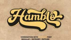 Hamble Layered Font › Fontesk