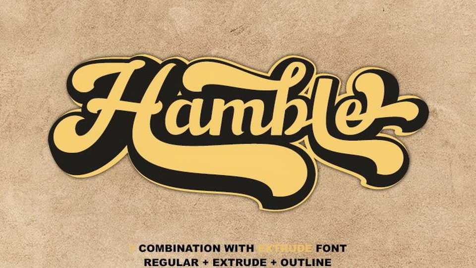 Hamble Layered Font › Fontesk