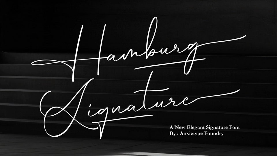 Hamburg Signature Font › Fontesk
