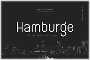 Hamburge Sans Serif Font