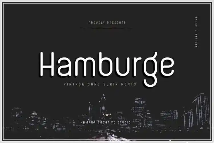 Hamburge Sans Serif Font