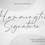Hammington Script Font