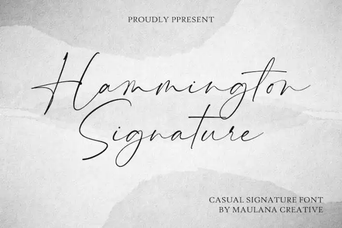Hammington Script Font
